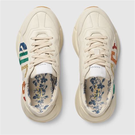 gucci glitter sneakers cheap|gucci rhyton sneakers cheap.